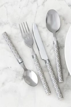 Next Geo Stainless Steel Cutlery Set