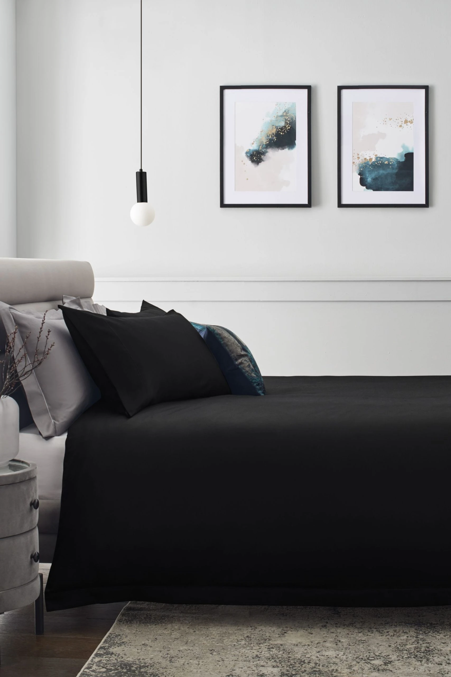 Next Collection Luxe 300 Thread Count 100% Cotton Sateen Duvet Cover And Pillowcase Set 4 Next Collection Luxe 300 Thread Count 100% Cotton Sateen Duvet Cover And Pillowcase Set - Image 2