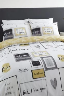 Catherine Lansfield Sleep Dreams Duvet Cover And Pillowcase Set