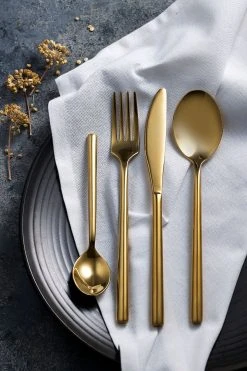 Next 16 Piece Gold Stainless Steel Cutlery Set