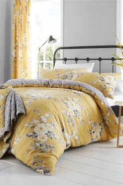 Catherine Lansfield Canterbury Floral Duvet Cover And Pillowcase Set