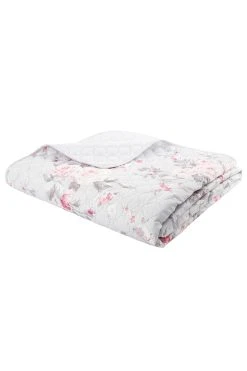 Catherine Lansfield Reversible Canterbury Floral Quilted Bedspread 5 Catherine Lansfield Reversible Canterbury Floral Quilted Bedspread -Next shop 512741s2