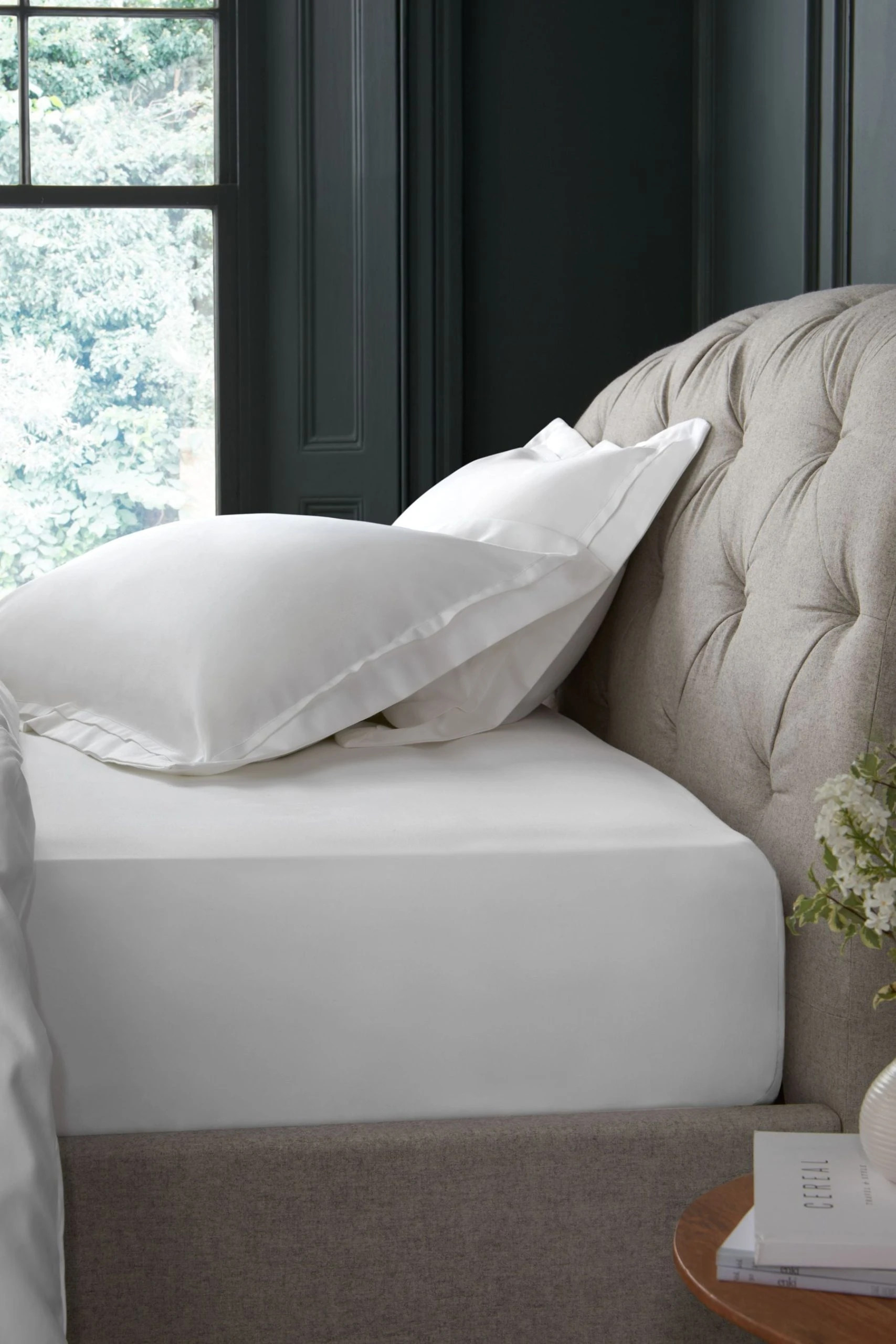 Next Collection Luxe 1000 Thread Count 100% Cotton Sateen Extra Deep Fitted Sheet