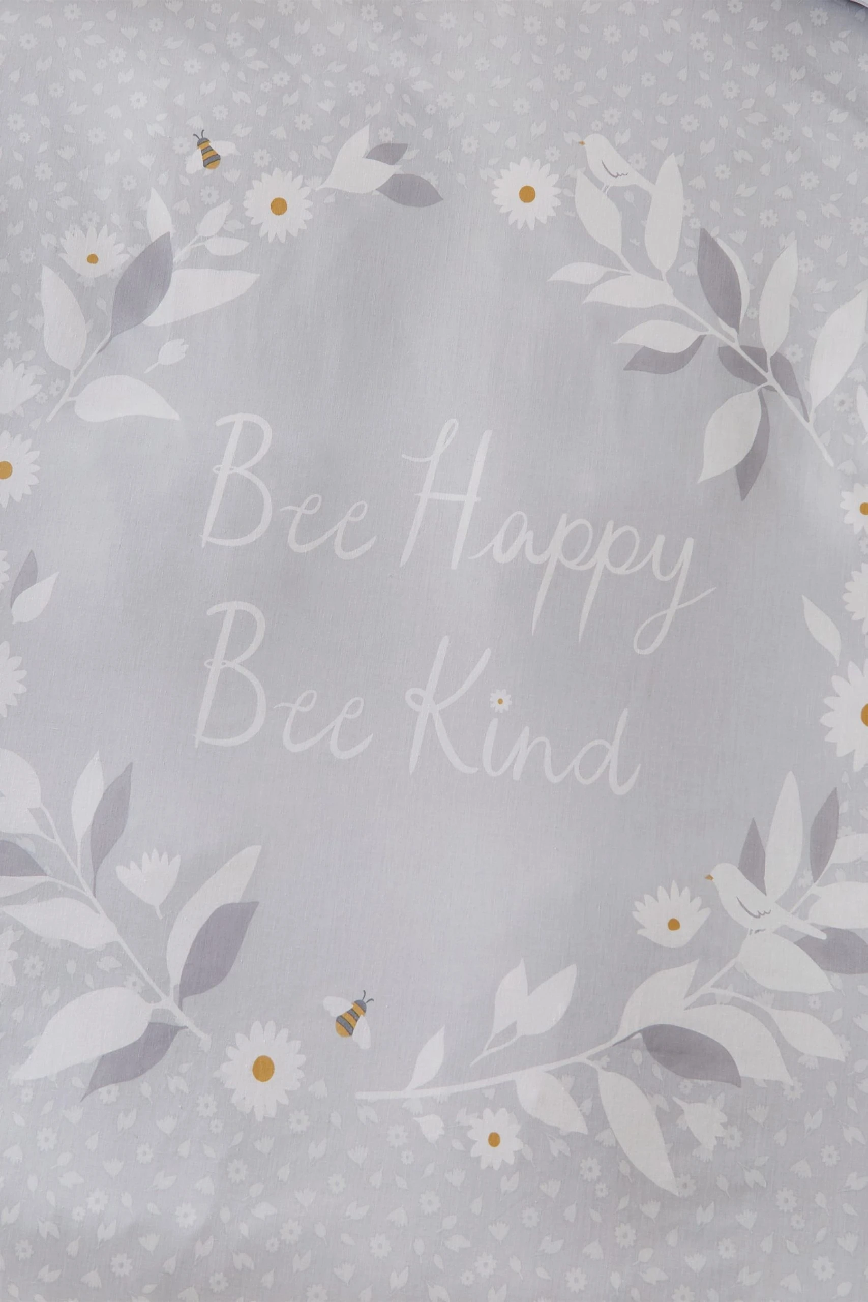 Catherine Lansfield Bee Happy Duvet Cover And Pillowcase Set 6 Catherine Lansfield Bee Happy Duvet Cover And Pillowcase Set - Image 4
