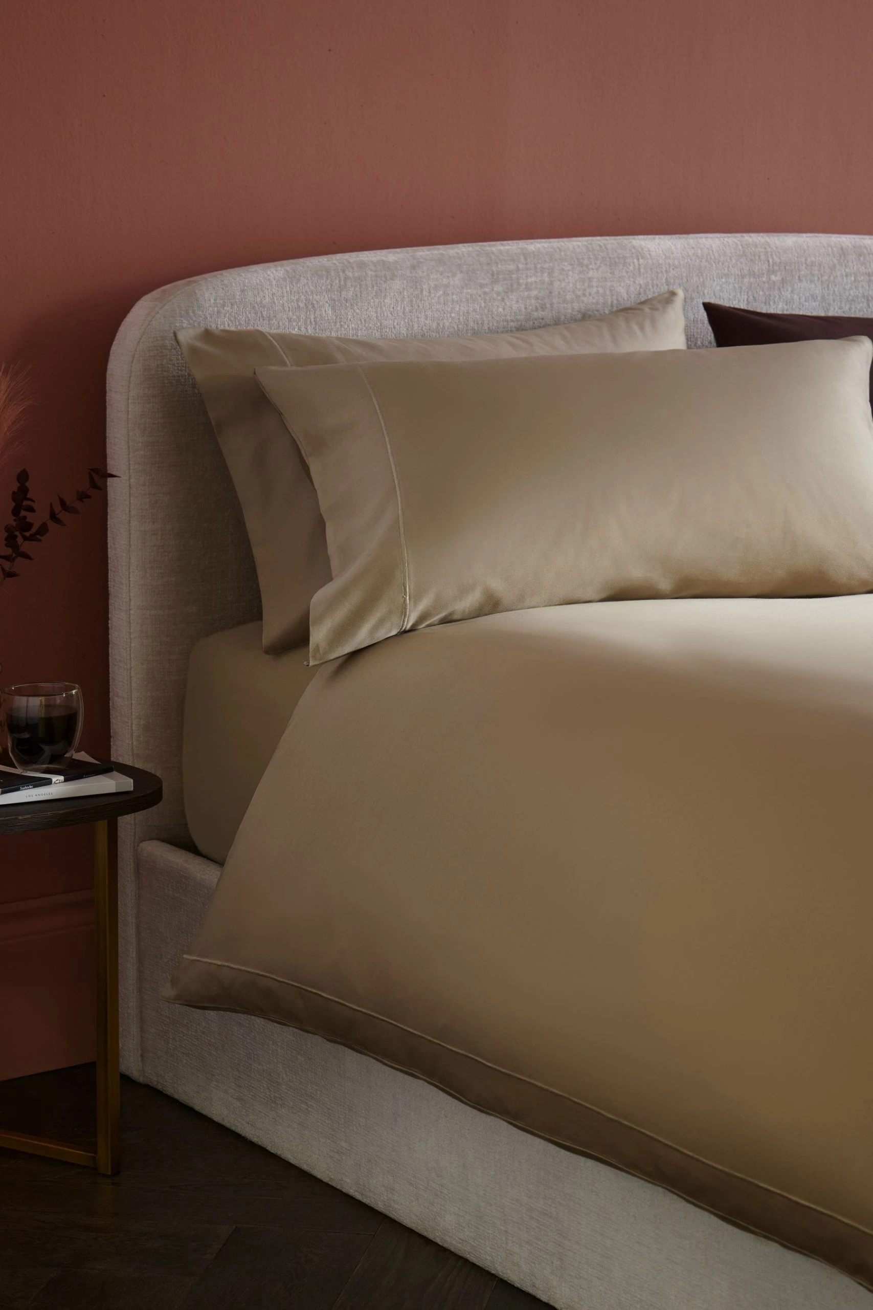 Next Collection Luxe 300 Thread Count 100% Cotton Sateen Duvet Cover And Pillowcase Set 4 Next Collection Luxe 300 Thread Count 100% Cotton Sateen Duvet Cover And Pillowcase Set - Image 2