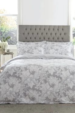 Bianca Renaissance Floral 400 Thread Count Cotton Sateen Duvet Cover And Pillowcase Set