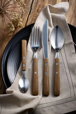 Alternative view of Next 16 Piece Bronx Wood Effect Cutlery Set