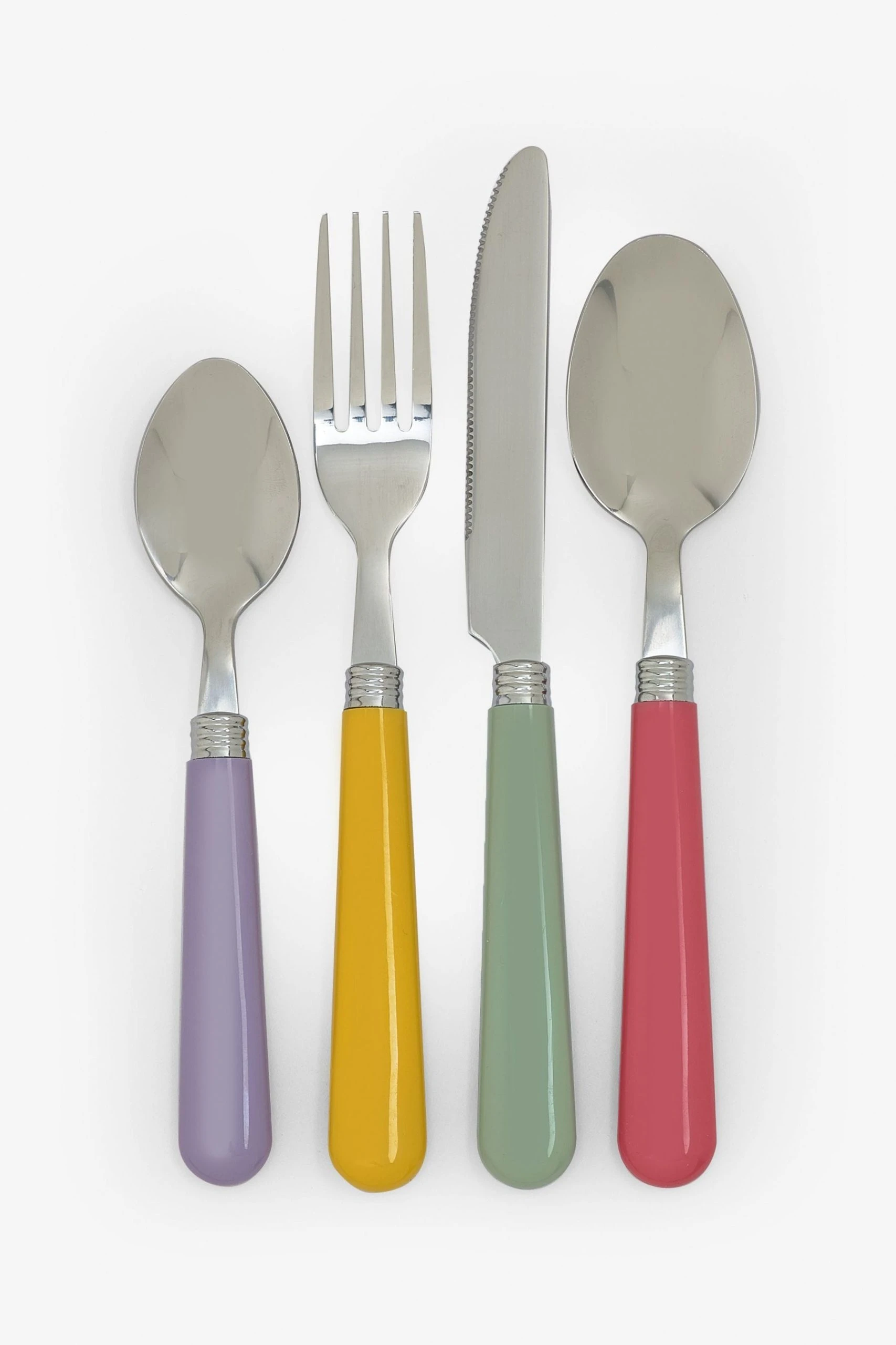 Next 16 Piece Brights Cutlery Set 4 Next 16 Piece Brights Cutlery Set - Image 2