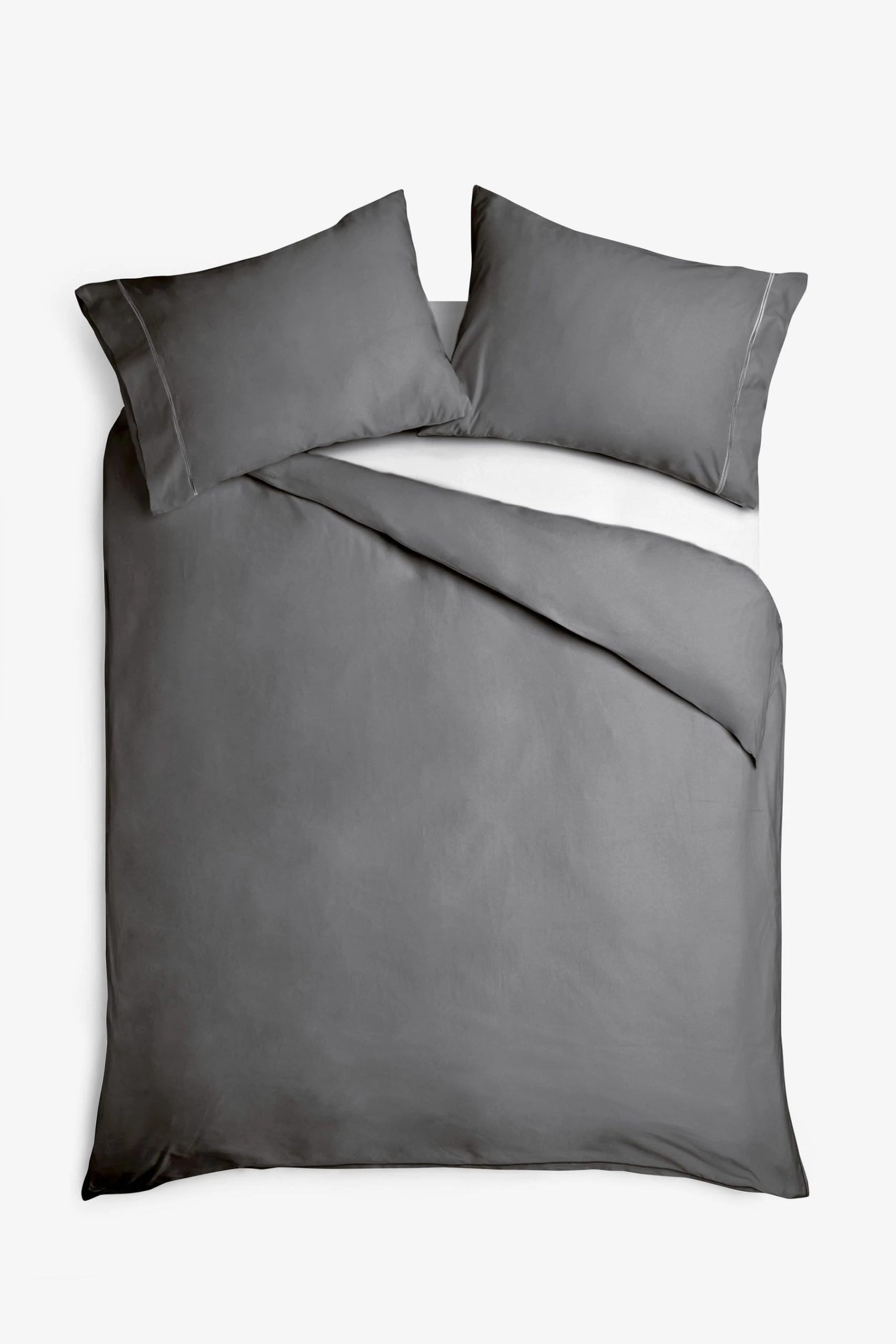 Next Collection Luxe 600 Thread Count 100% Cotton Sateen Duvet Cover And Pillowcase Set 4 Next Collection Luxe 600 Thread Count 100% Cotton Sateen Duvet Cover And Pillowcase Set - Image 2