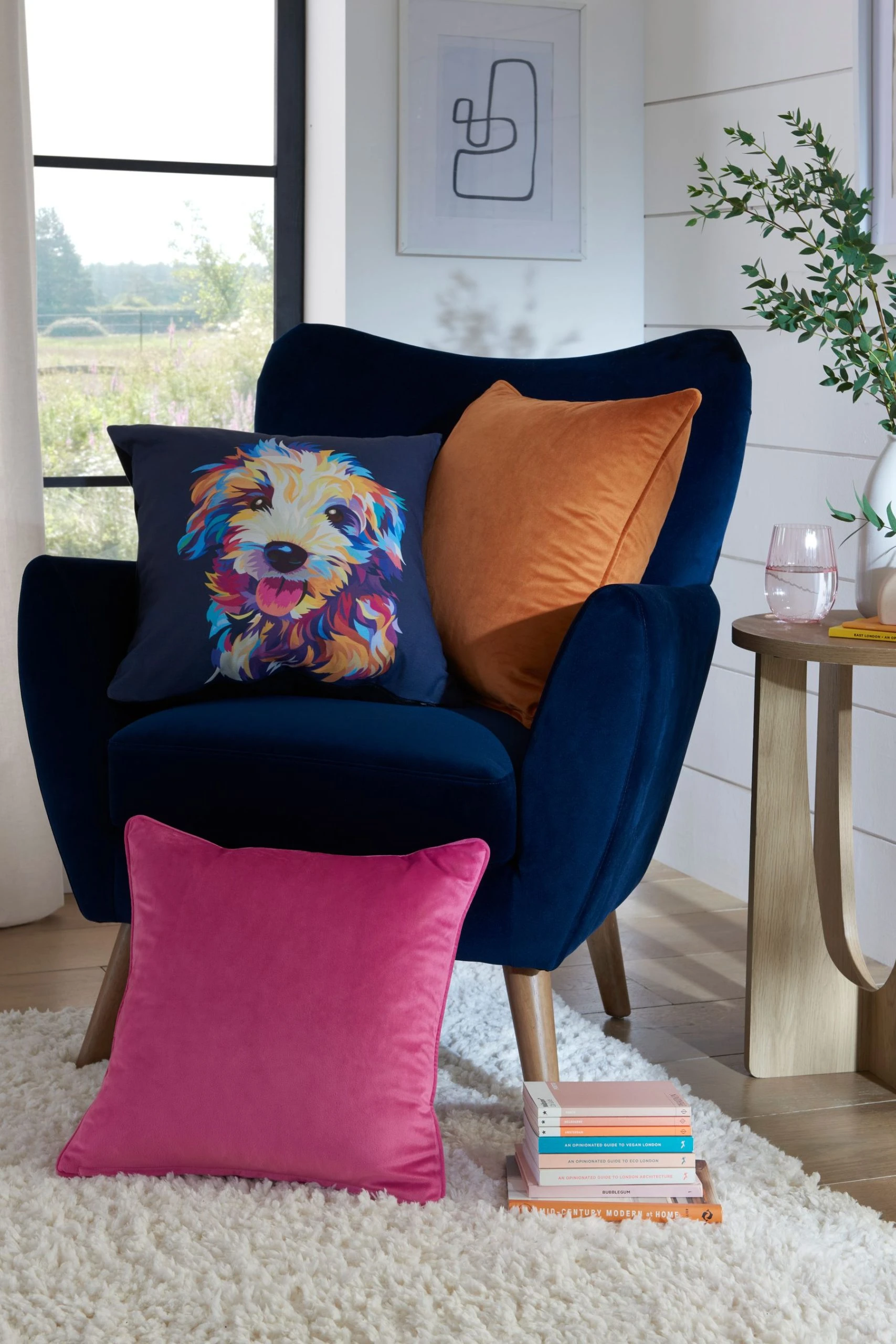 Next Matte Velvet Cushion 4 Next Matte Velvet Cushion - Image 2