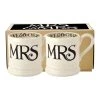 Emma Bridgewater Set Of 2 Black Toast Mrs And Mrs Mugs -Next shop A62 068s