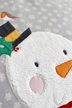 Alternative view of Catherine Lansfield Cosy Snowman Fleece Duvet Cover And Pillowcase Set