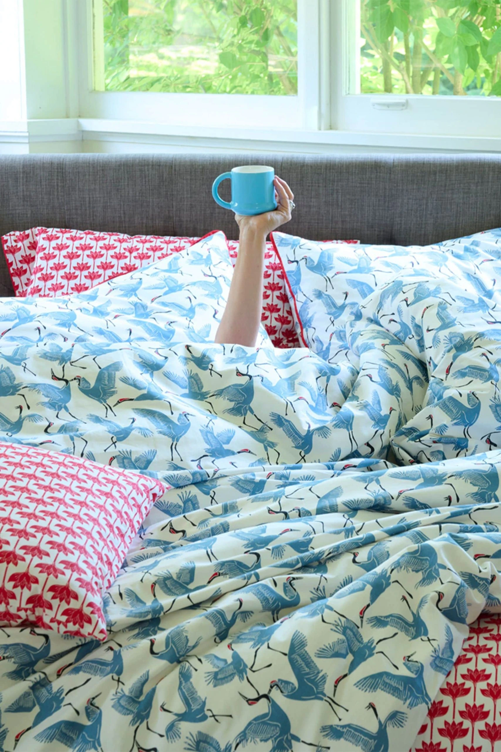 Novogratz Long Stem Lotus Cotton Sheet - Image 4