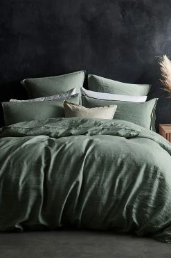 Lazy Linen Set Of 2 100% Washed Linen Pillowcases