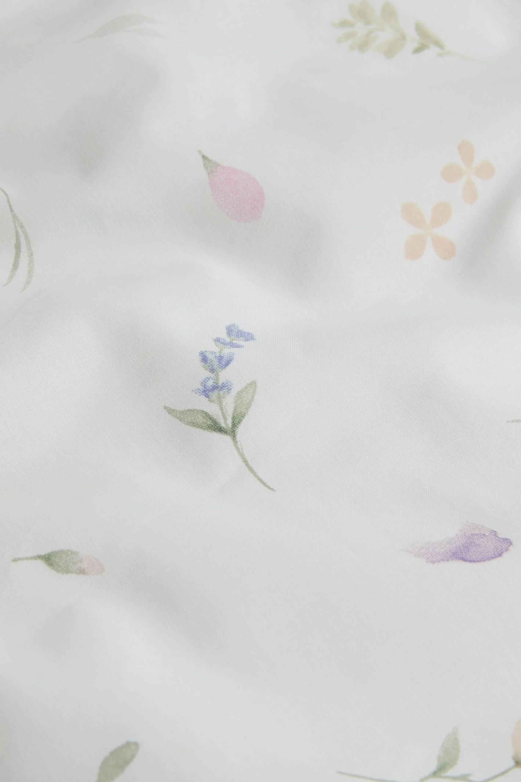 Next 100% Cotton Reversible Watercolour Floral & Stripe Bedset And Pillowcase Set 5 Next 100% Cotton Reversible Watercolour Floral & Stripe Bedset And Pillowcase Set - Image 3