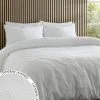 Catherine Lansfield Chevron Clipped Jacquard Duvet Cover And Pillowcase Set -Next shop C56086s