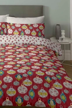 Alternative view of Copenhagen Home Christmas Baubles Duvet Cover And Pillowcase Set