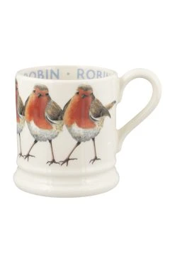 Alternative view of Emma Bridgewater Birds Robin 1/2 Pint Mug