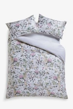 Next 300 Thread Count 100% Cotton Floral Duvet Cover And Pillowcase Set -Next shop D14 654s6