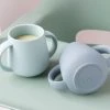 KIDLY Green Silicone Baby Cup With Handles 2 Pack -Next shop D98133s