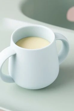 Alternative view of KIDLY Green Silicone Baby Cup With Handles 2 Pack