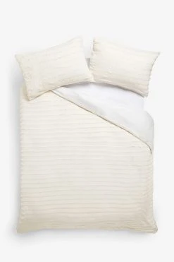 Next Textured Frayed Fleece Duvet Cover And Pillowcase Set 10 Next Textured Frayed Fleece Duvet Cover And Pillowcase Set -Next shop M26 240s4
