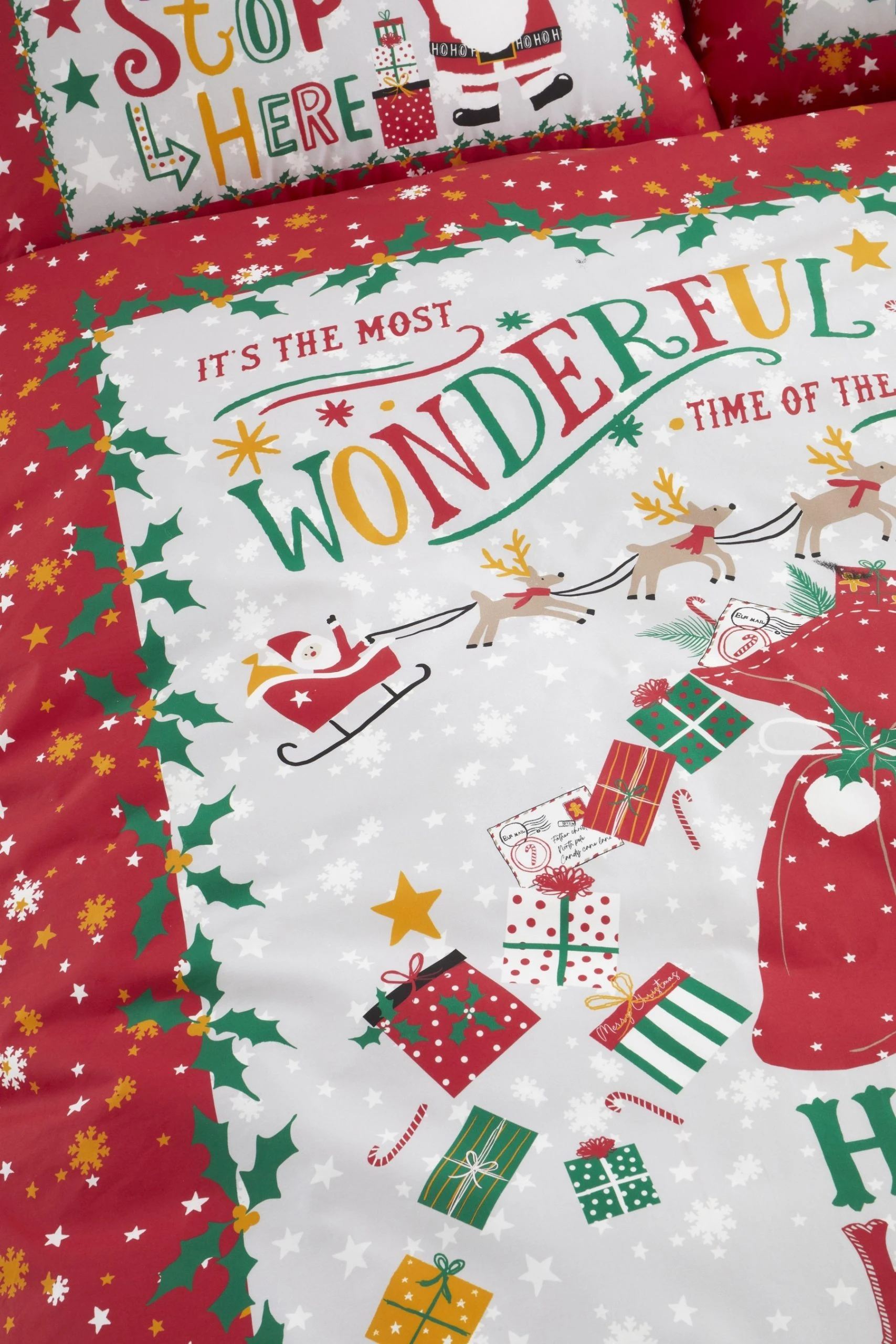 Bedlam Santa Stop Here Duvet Cover And Pillowcase Set 4 Bedlam Santa Stop Here Duvet Cover And Pillowcase Set - Image 2
