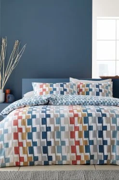 Bianca Dakota Geo Egyptian Duvet Cover And Pillowcase Set