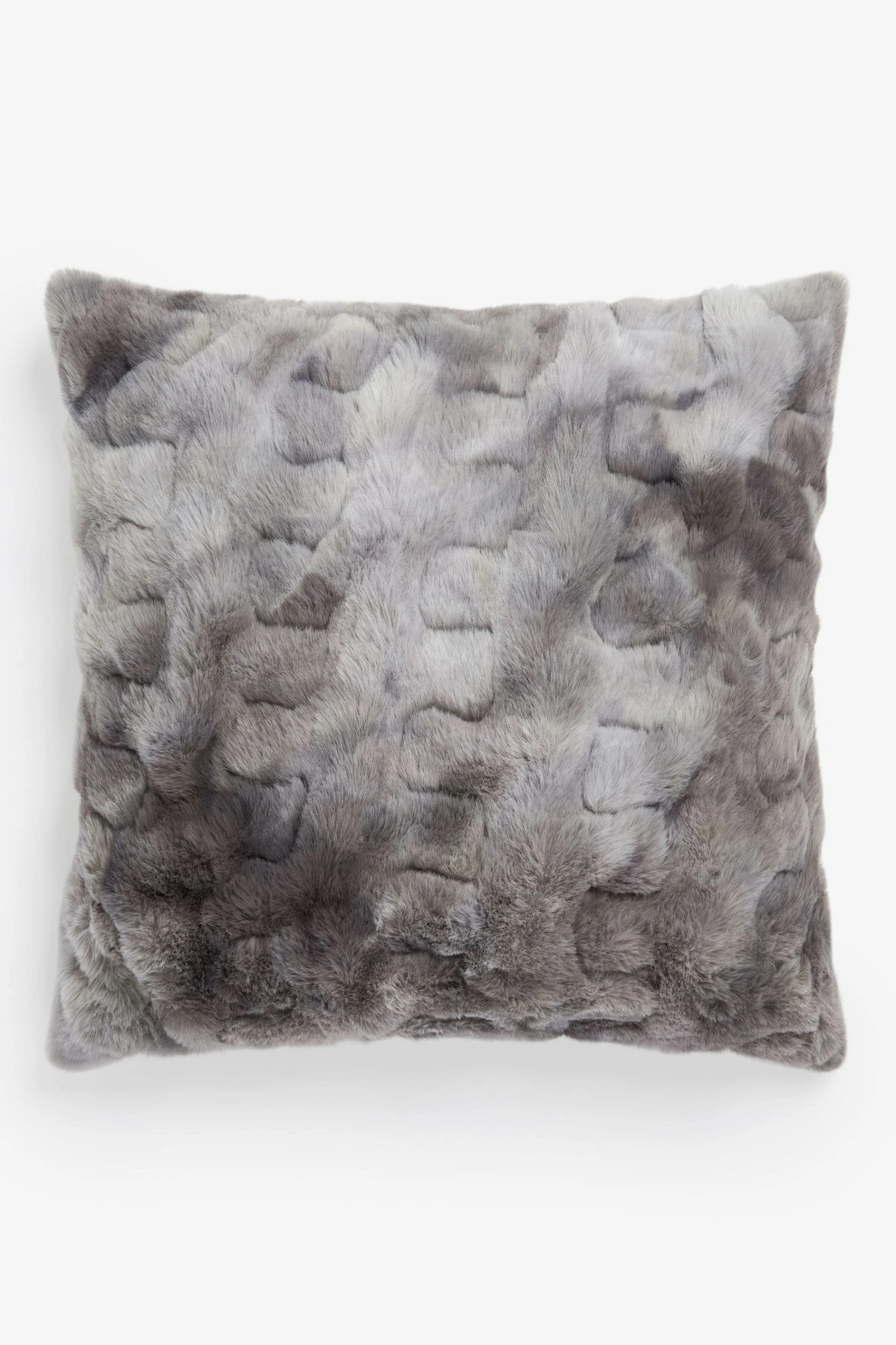 Next Faux Fur Ruched Cushion 5 Next Faux Fur Ruched Cushion - Image 3