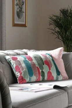 Next Retro Cut Velvet Cushion -Next shop T08 041s2