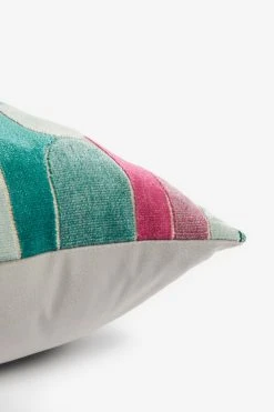 Next Retro Cut Velvet Cushion -Next shop T08 041s3
