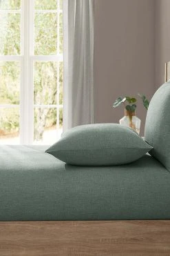 Lazy Linen 100% Washed Linen Fitted Sheet