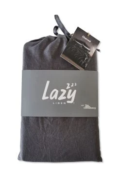 Lazy Linen 100% Washed Linen Fitted Sheet 7 Lazy Linen 100% Washed Linen Fitted Sheet -Next shop T37075s3