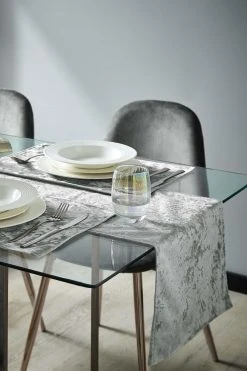 Alternative view of Catherine Lansfield Crushed Velvet Table Runner