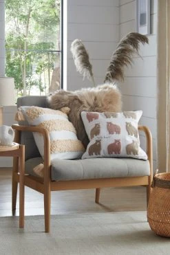 Next Long Faux Fur Cushion -Next shop T70 898s2