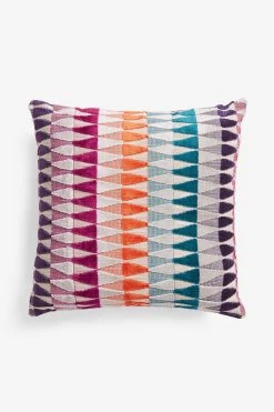 Next Cut Velvet Cushion -Next shop T79879s3