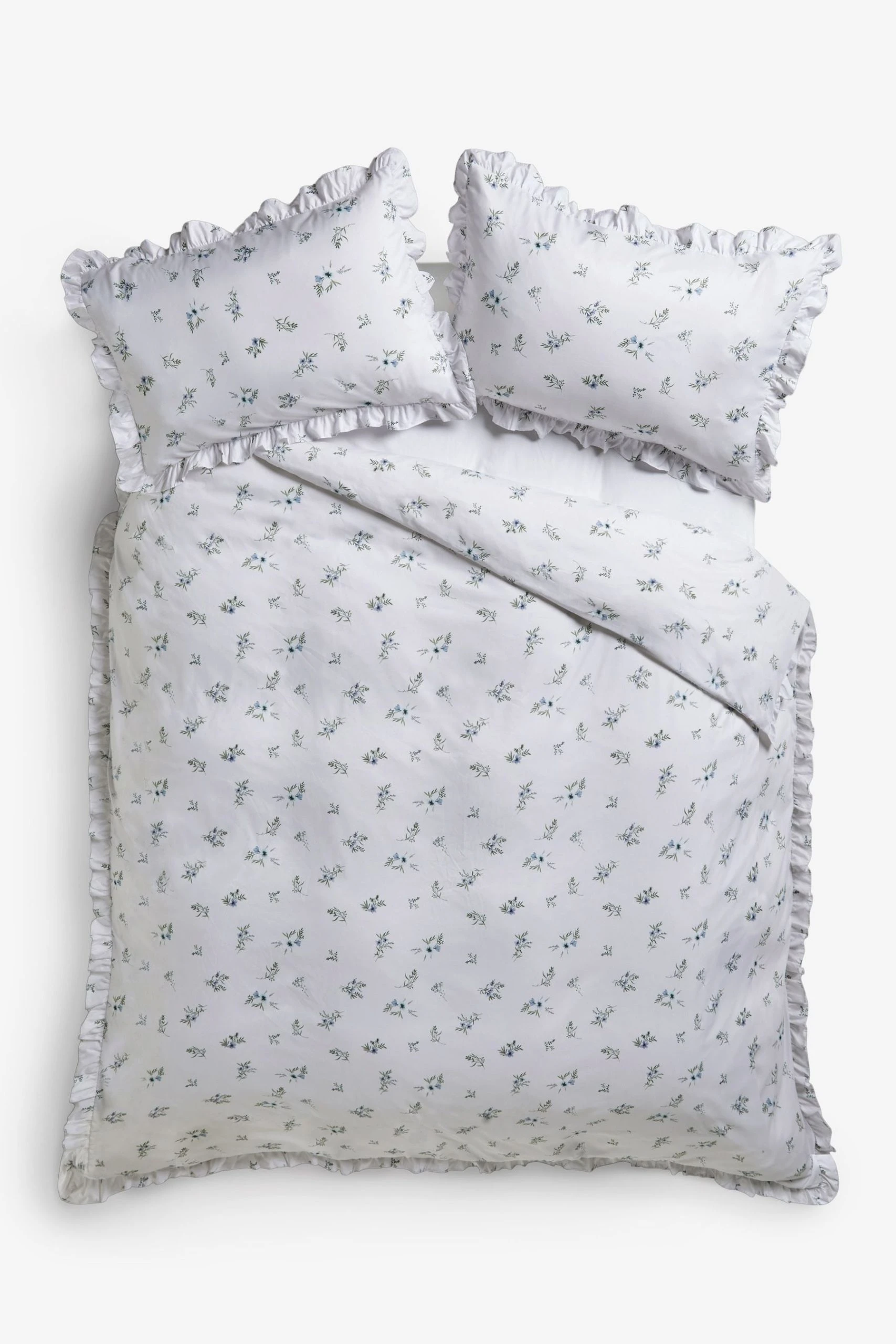 Next Ditsy Floral Frill Edge Duvet Cover And Pillowcase Set - Image 5