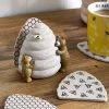 Next Set Of 4 Bertie Bear Beehive Coasters -Next shop U70843s