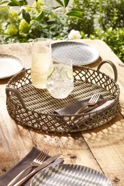 Next Plastic Wicker Tray