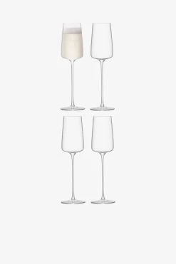 Alternative view of LSA International Set Of 4 Metropolitan Champagne Flutes