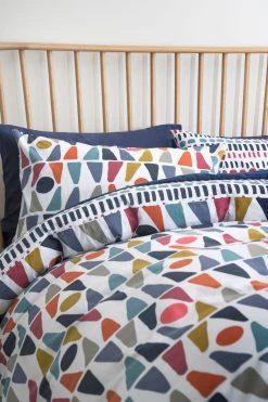 Next Cotton Rich Reversible Bright Geometric Duvet Cover And Pillowcase Set -Next shop U96 422s2